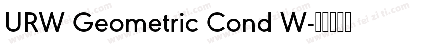URW Geometric Cond W字体转换